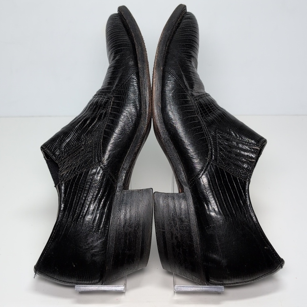 Nocona vintage Lizard Leather Women's Bootie slip on ankle boots Size 6 - Picture 9 of 16
